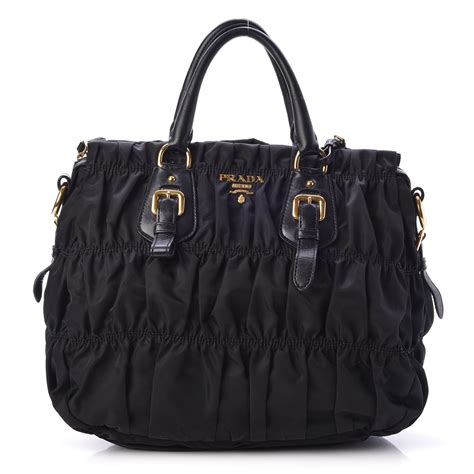 prada gaufre nylon tote bn1788|PRADA Tessuto Nylon Gaufre Tote Black .